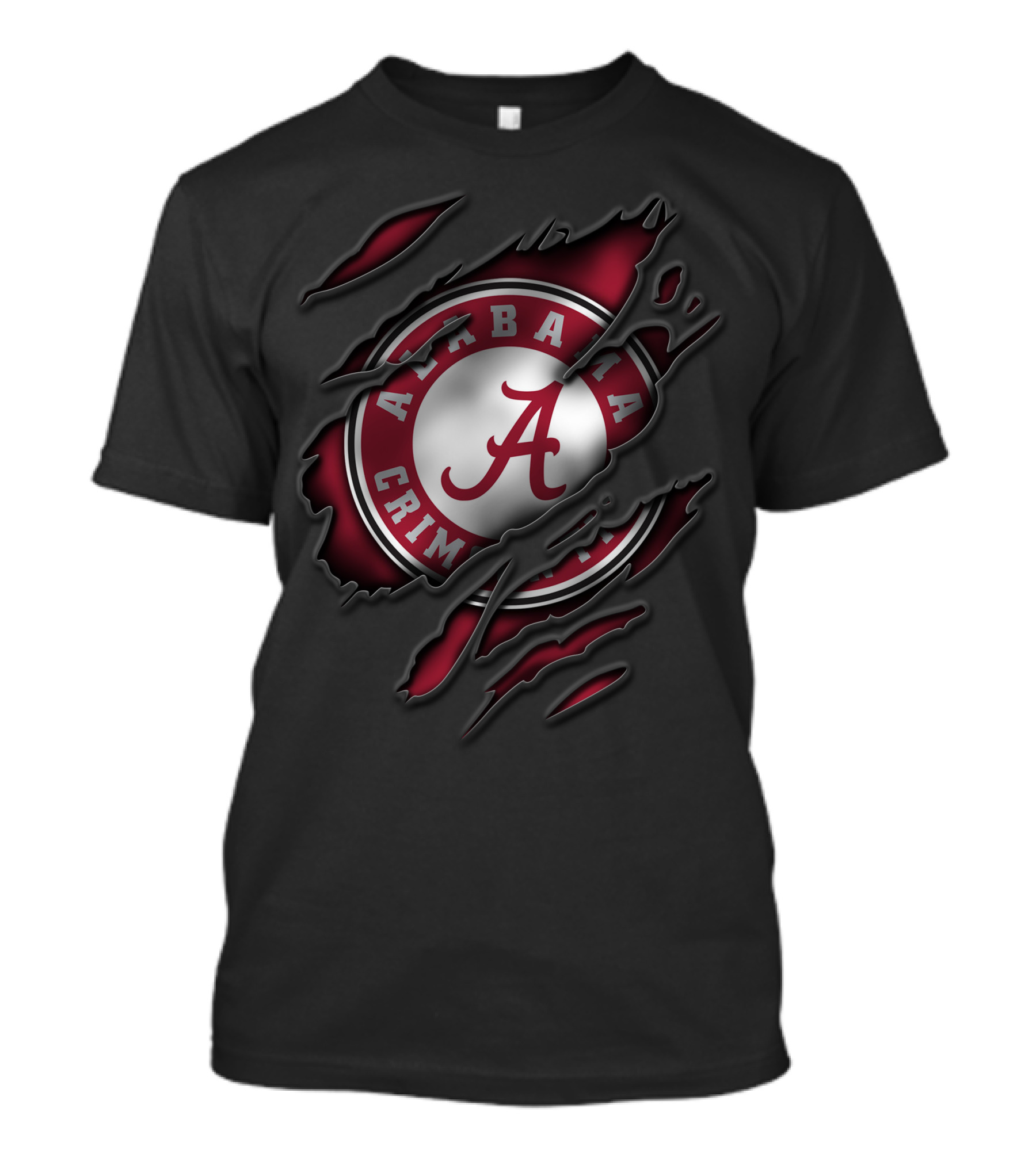 Torn Alabama Crimson Tide Logo A T-Shirt