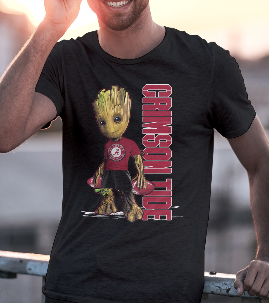 Groot Alabama Crimson Tide Football T-Shirt