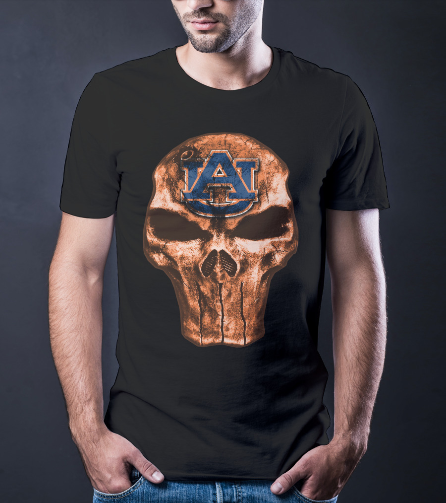 Skull Au Auburn Tigers T-Shirt