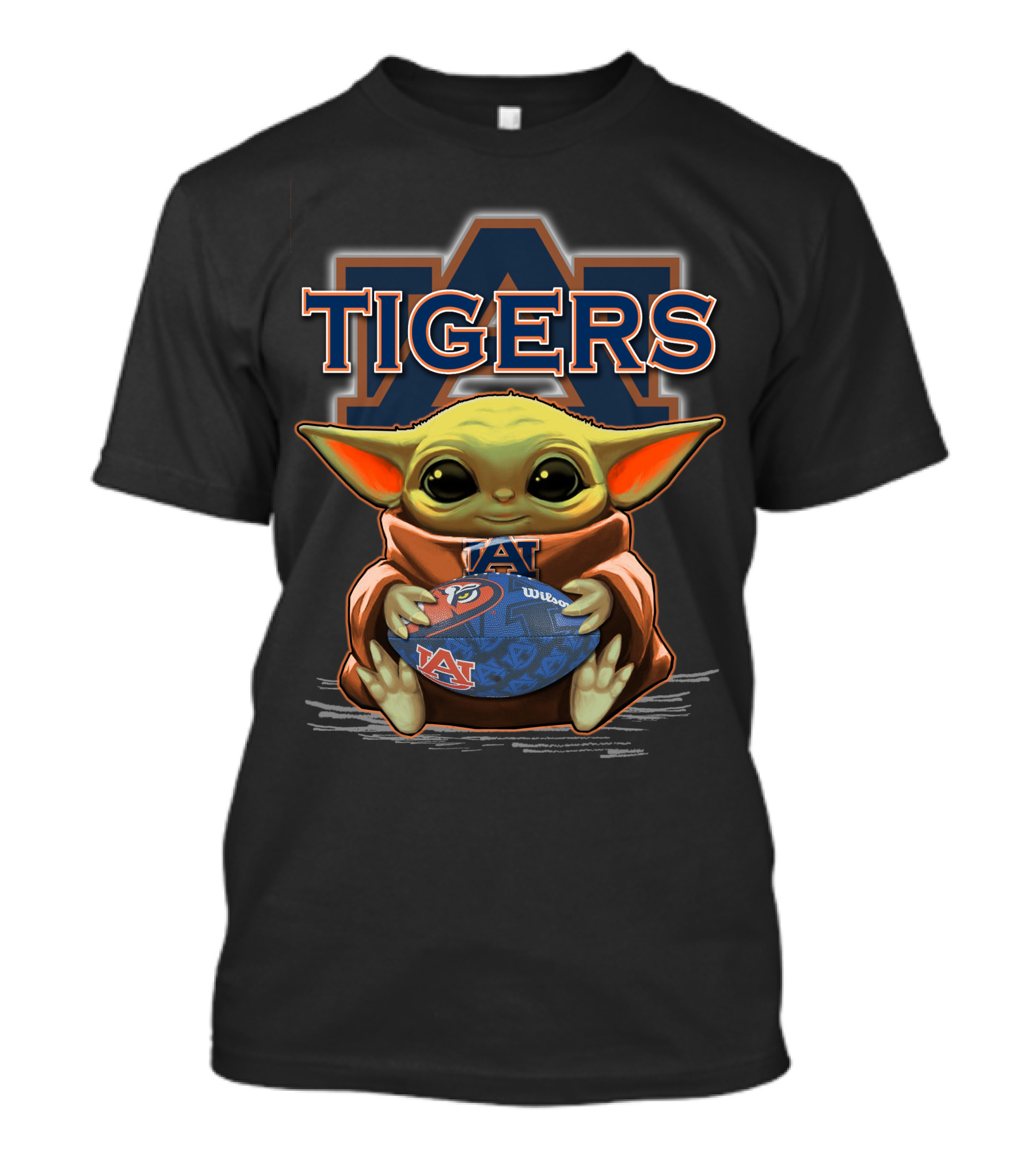 Auburn Tigers Yoda Football Fan T-Shirt