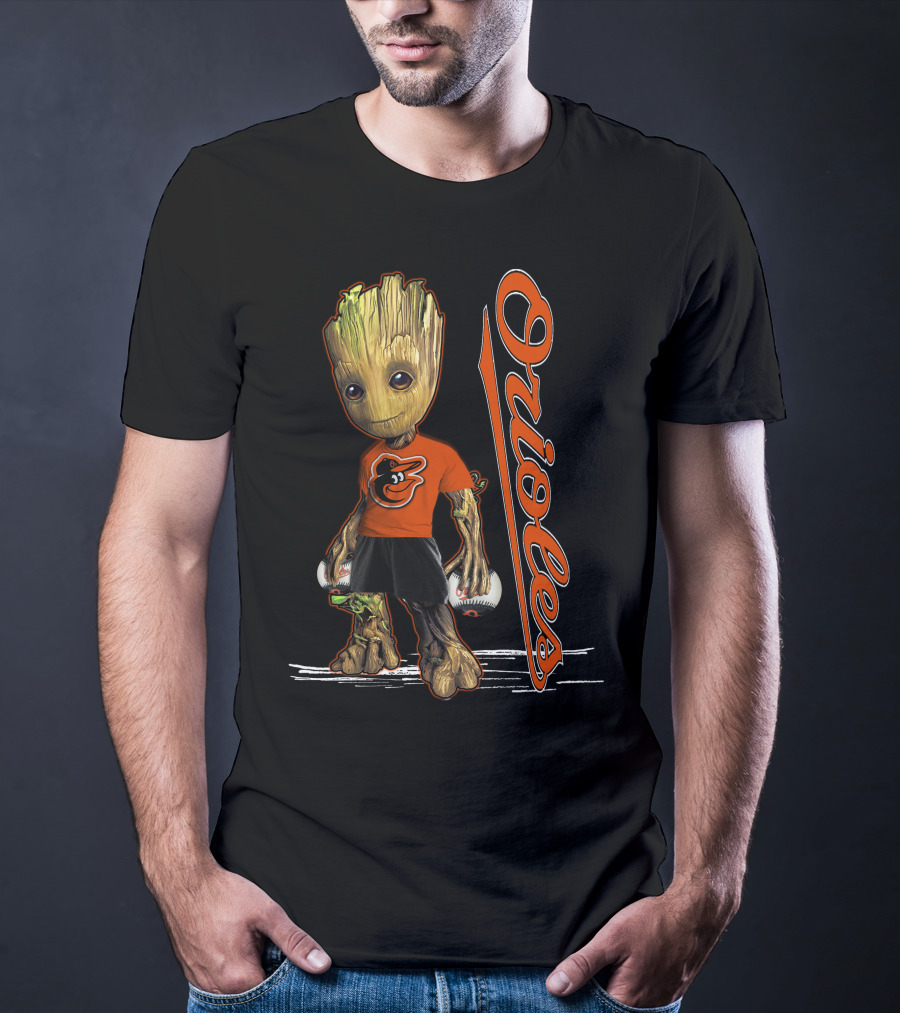 Groot Orioles Baltimore Baseball Team T-Shirt