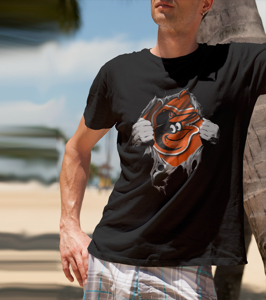 Torn Hands Baltimore Orioles Burst T-Shirt