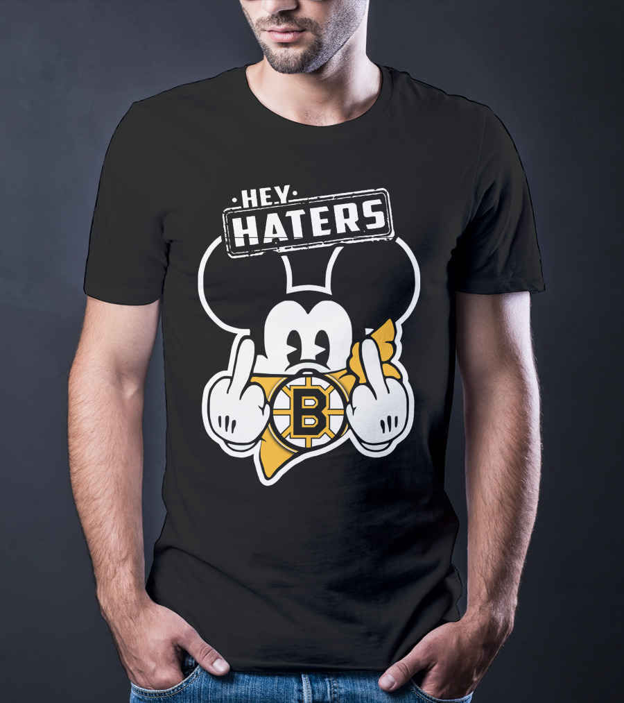 Hey Haters Mick Boston Bruins T-Shirt