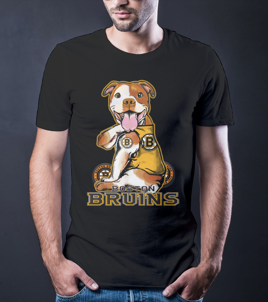 Boston Bruins Pittbull Hockey Fan T-Shirt