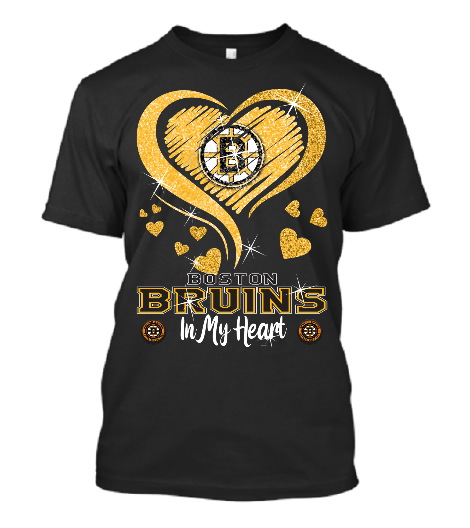 Boston Bruins Heart Logo In My Heart T-Shirt