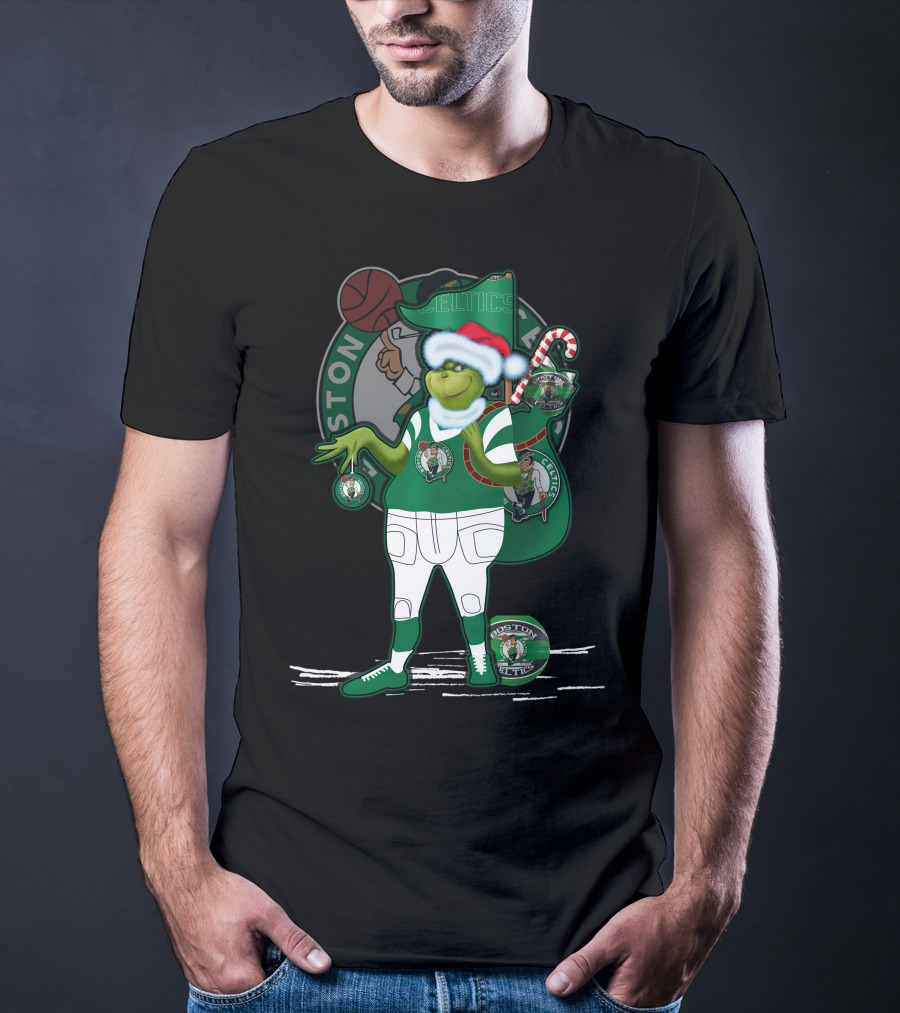 Grinchxmas Boston Celtics Holiday T-Shirt