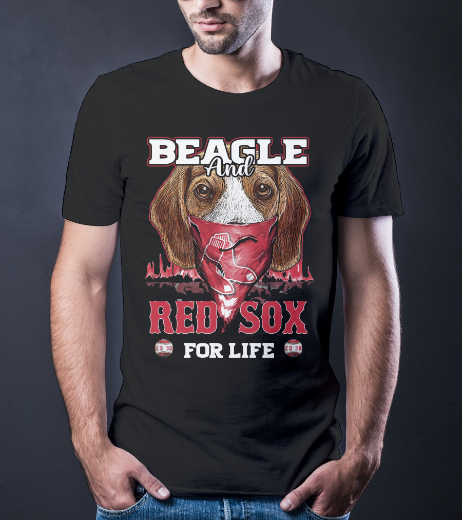 Beagle And Red Sox For Life T-Shirt