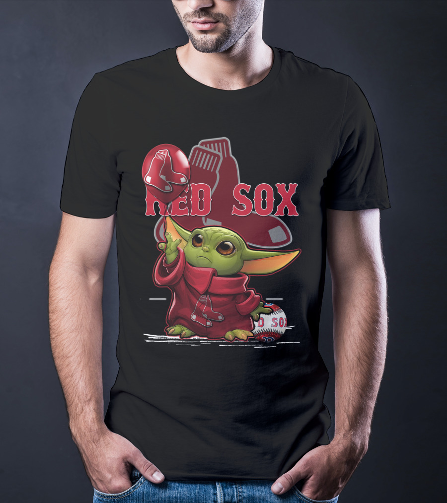 Baby Yoda Red Sox Baseball Magic T-Shirt