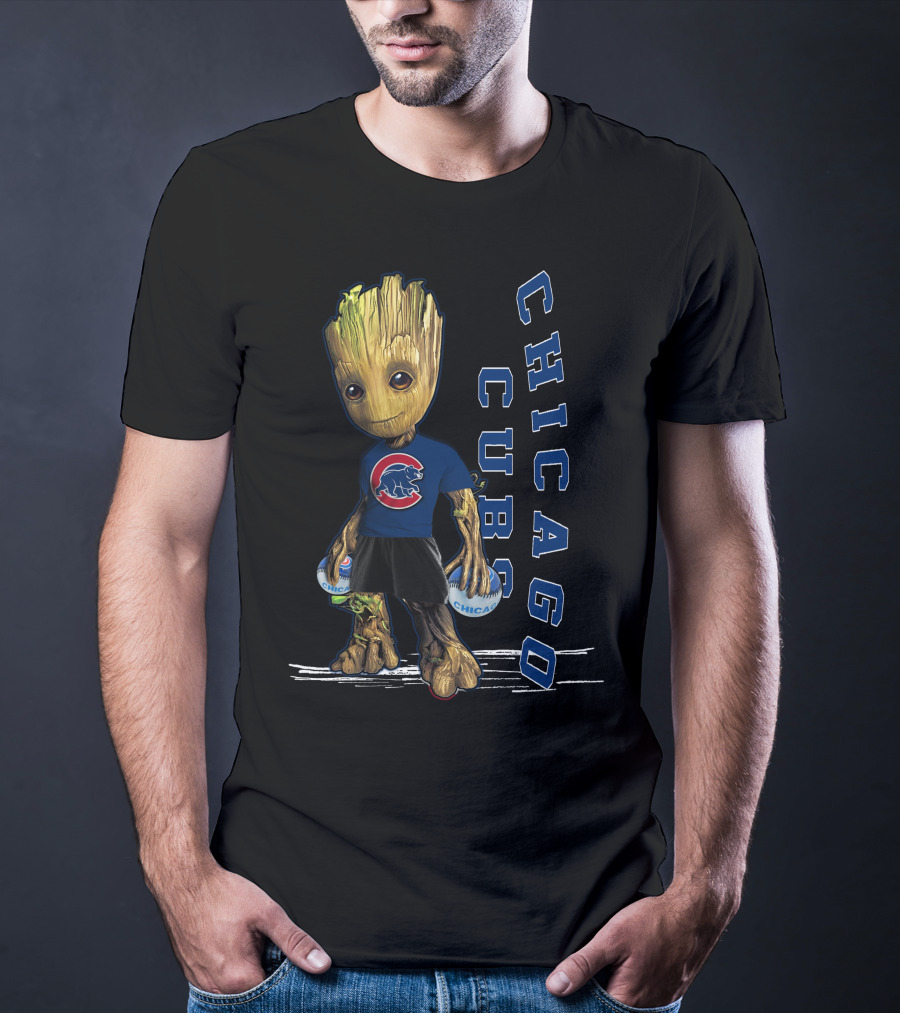 Groot Chicago Cubs Baseball Team Fan T-Shirt