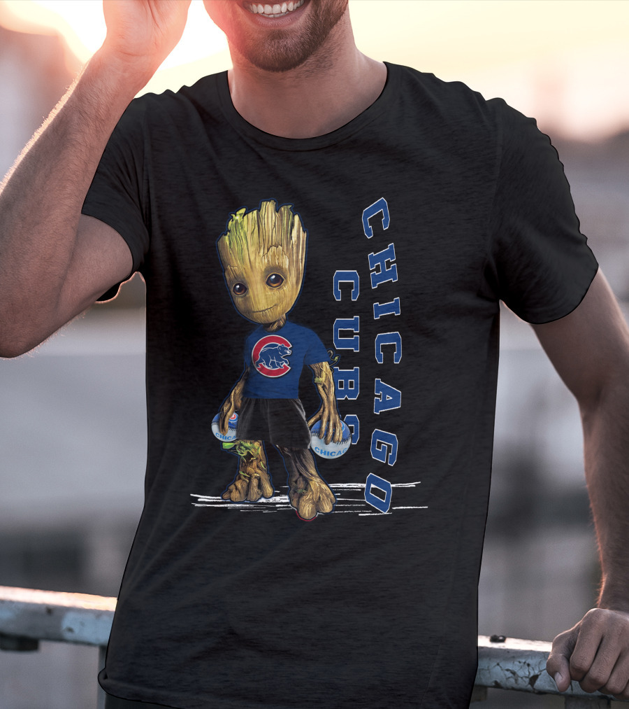 Groot Chicago Cubs Baseball Team Fan T-Shirt