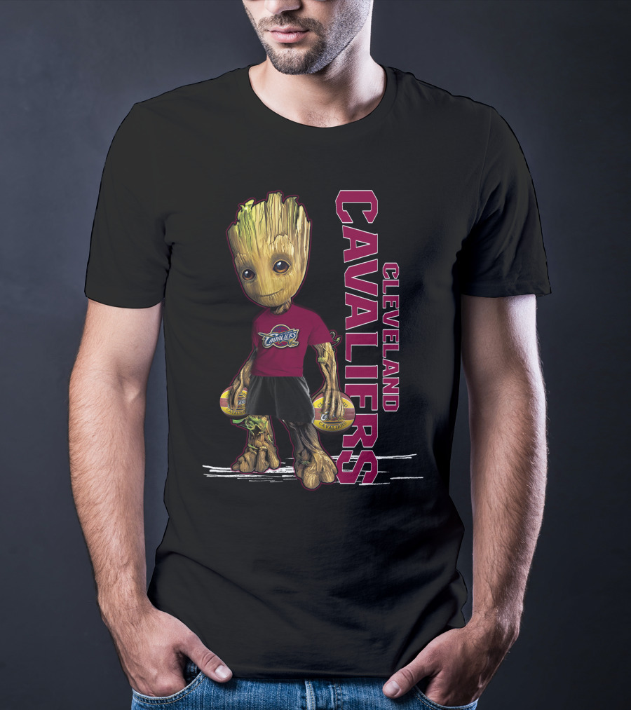 Cleveland Cavaliers Groot Holding Basketball T-Shirt