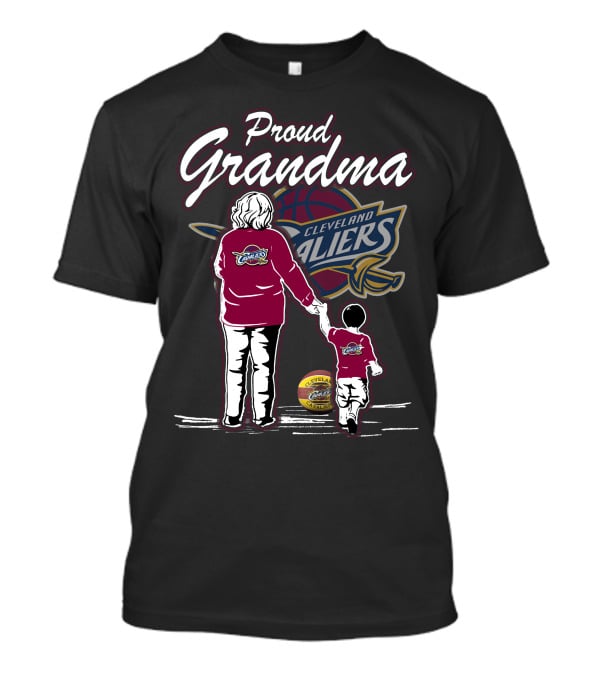 Proud Grandma Cleveland Cavaliers Family Loyalty T-Shirt