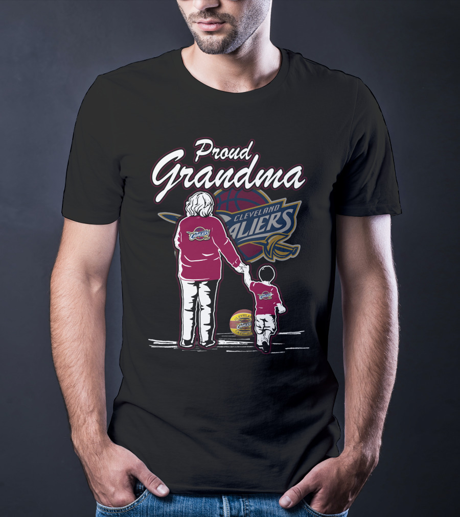 Proud Grandma Cleveland Cavaliers Family Loyalty T-Shirt