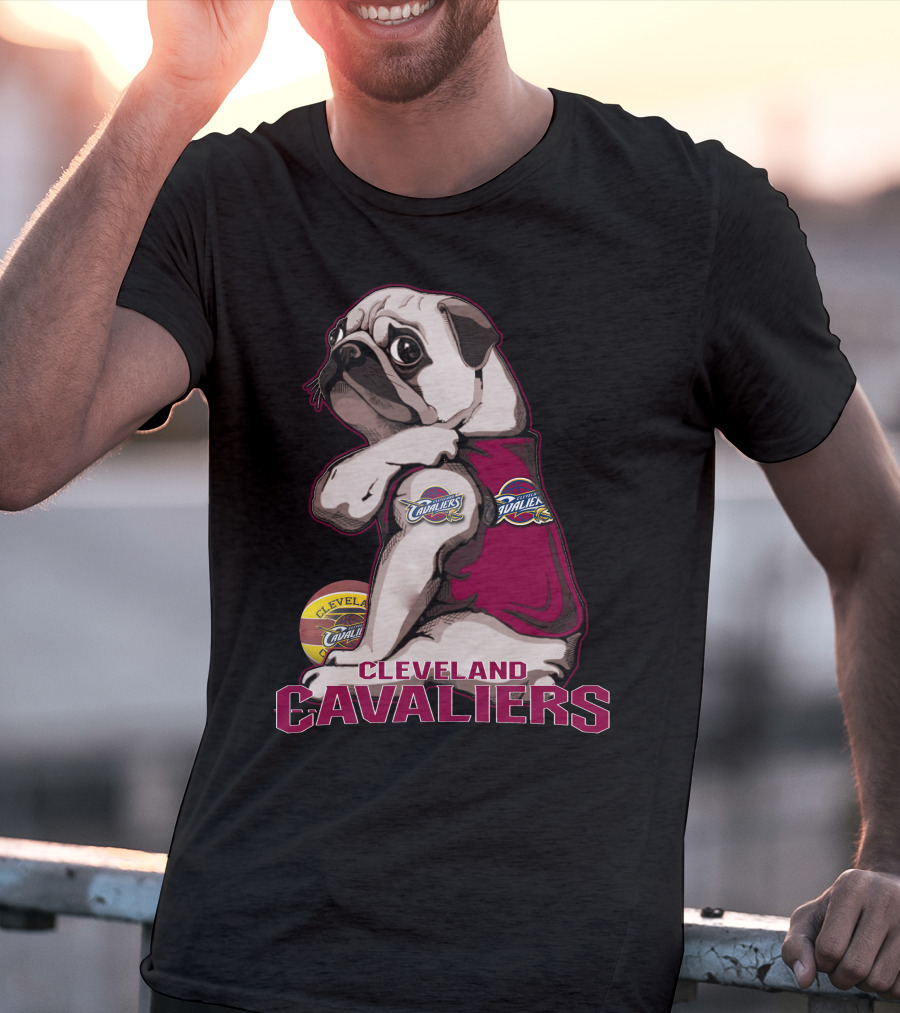 Cleveland Cavaliers Pug Basketball Team T-Shirt