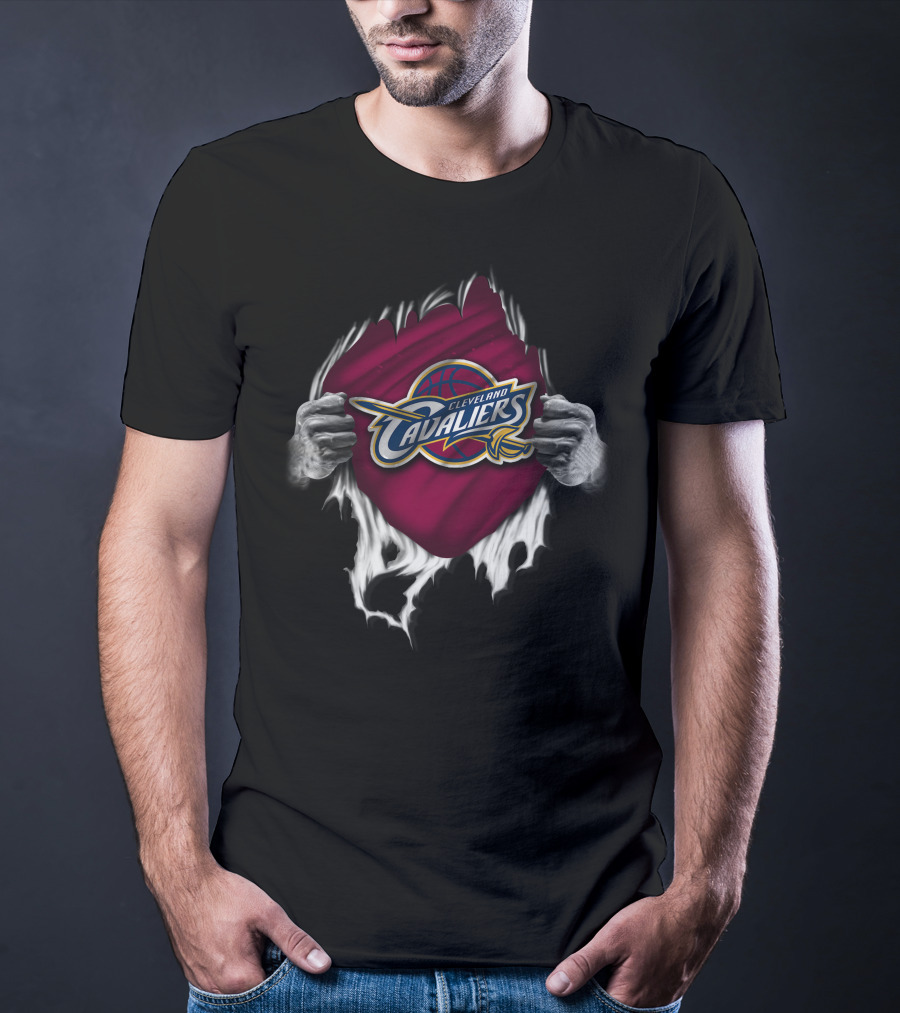 Cleveland Cavaliers Torn Banner NBA Basketball T-Shirt