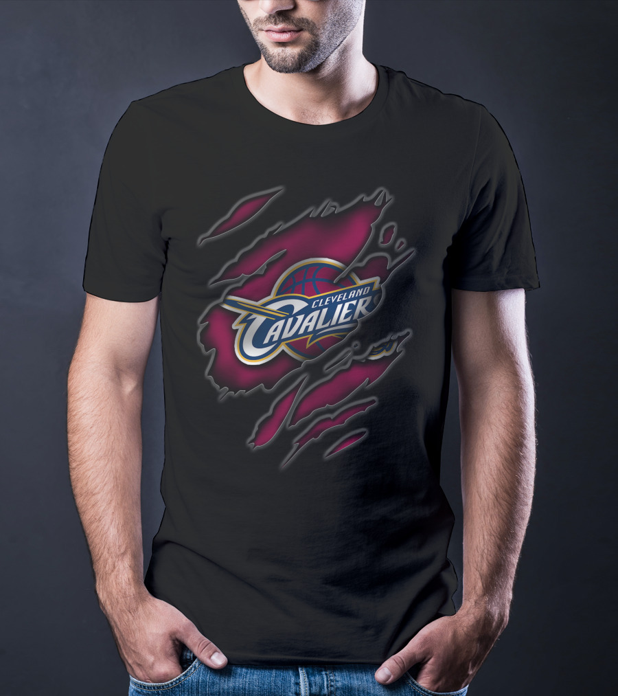 Torn Cleveland Cavaliers Basketball T-Shirt