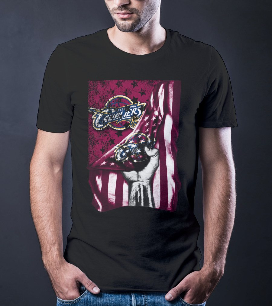 Cleveland Cavaliers Star-Spangled Banner Imagery With Classic T-Shirt