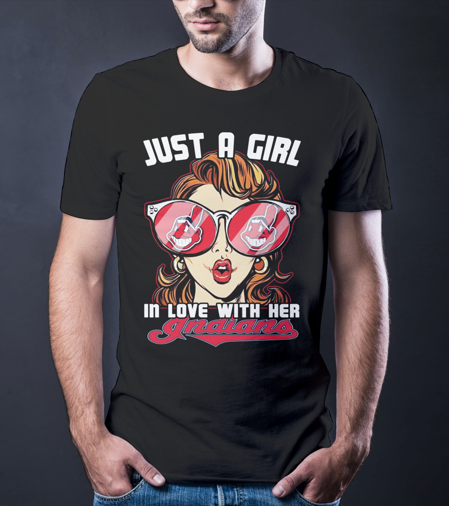 Just A Girl In Love With Her Indians T-Shirt