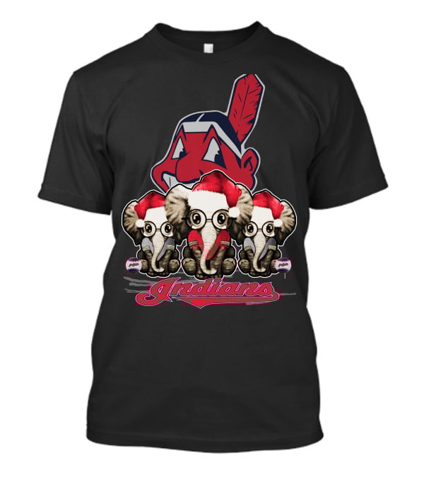 Indians Christmas Elephants Cleveland T-Shirt