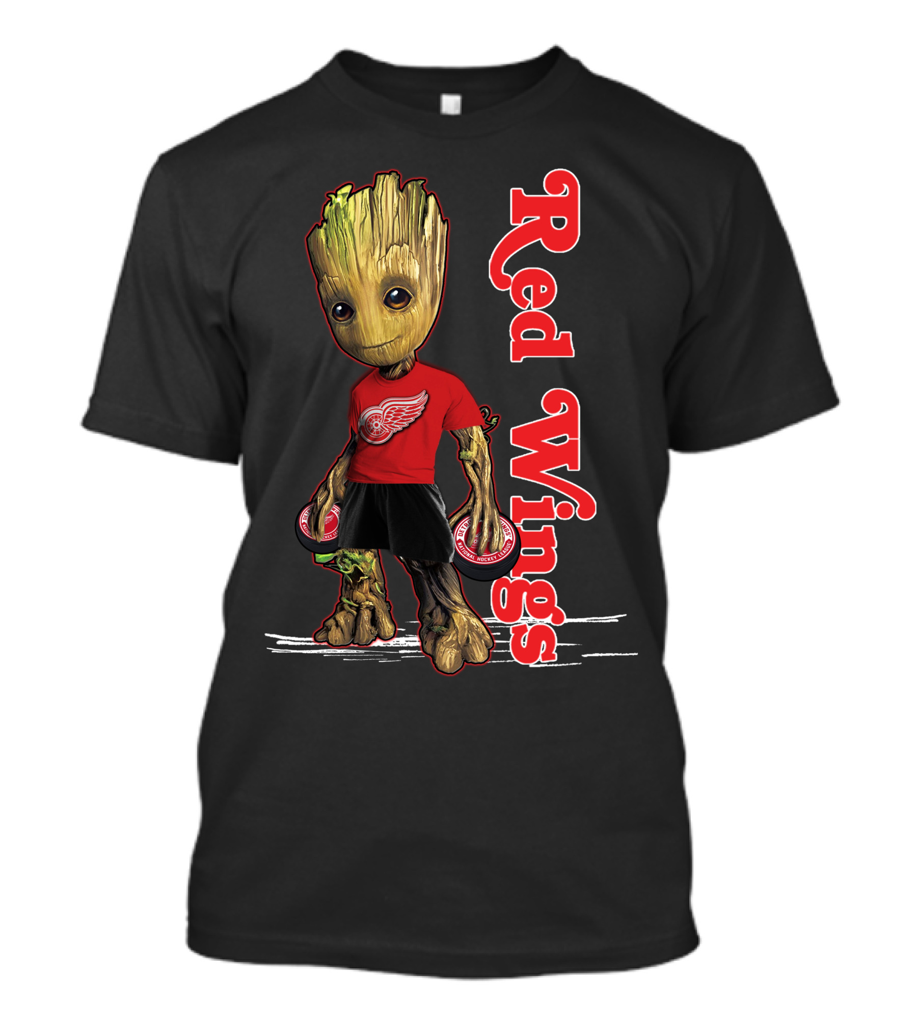 Groot Detroit Red Wings Hockey Fan Combo T-Shirt