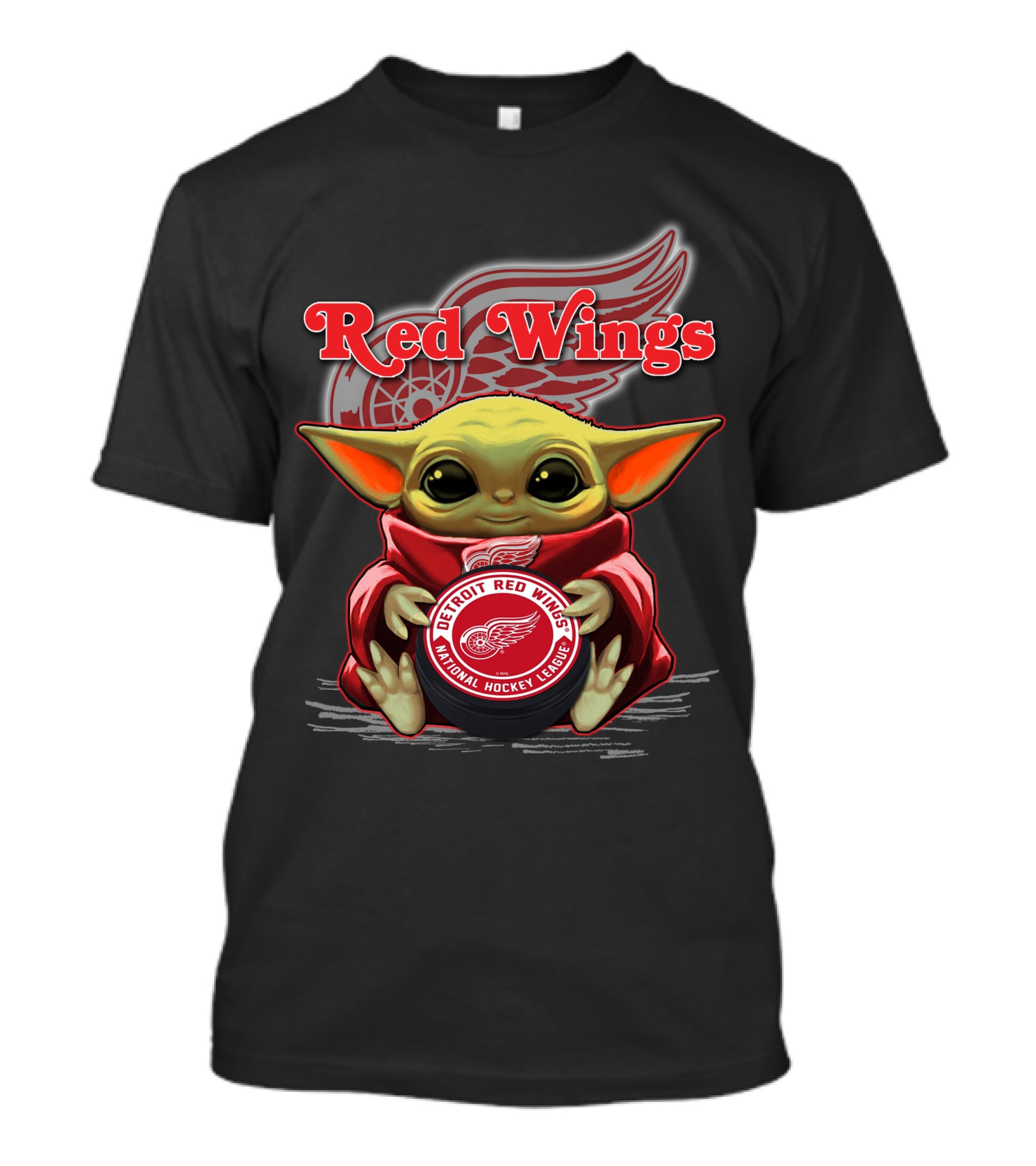 Yoda Detroit Red Wings NHL National Hockey League T-Shirt