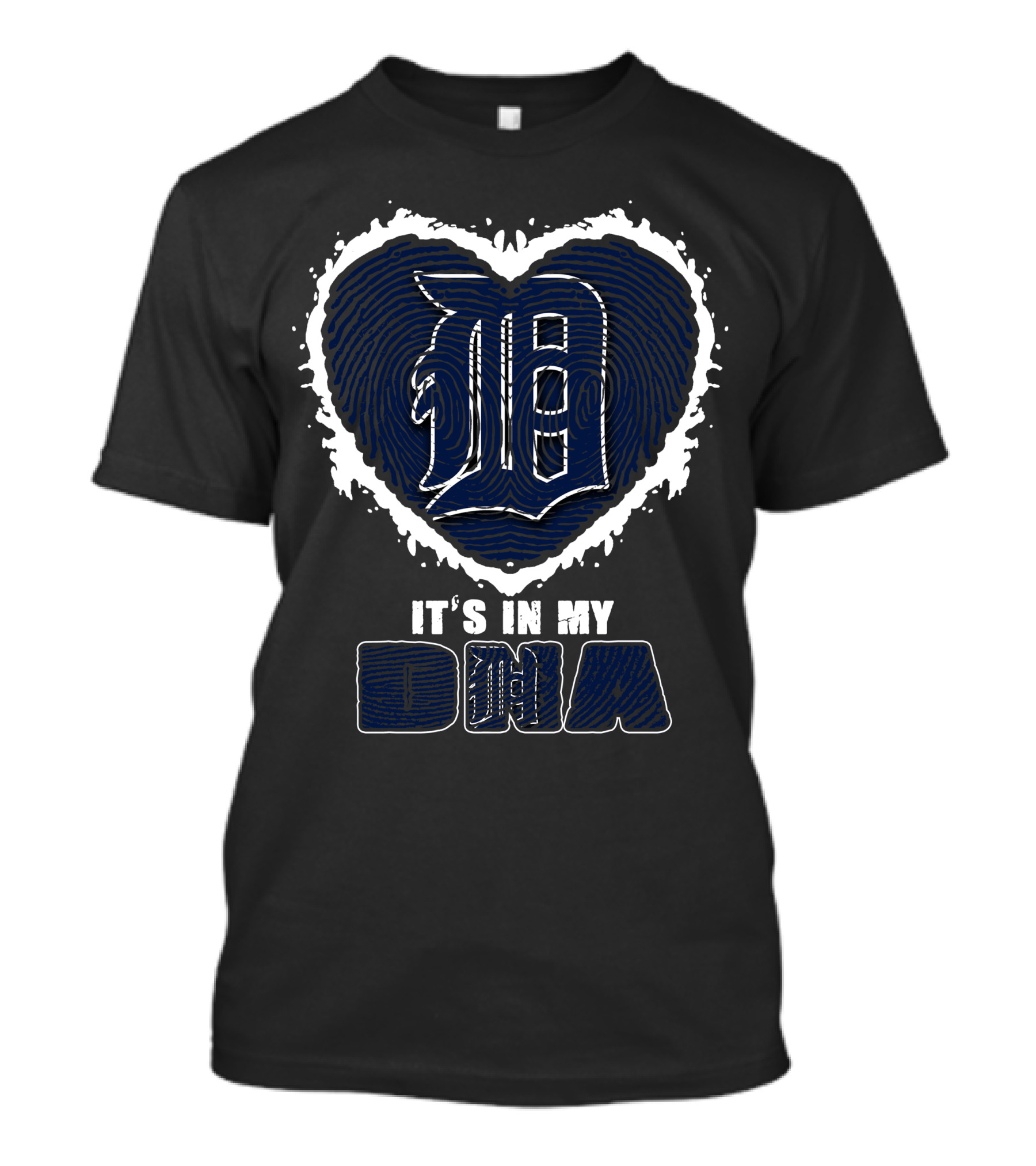 It's In My DNA Detroit Tigers Heart T-Shirt