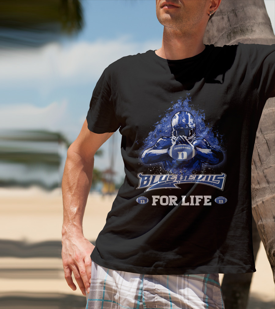 Blue Devils Football Duke For Life T-Shirt