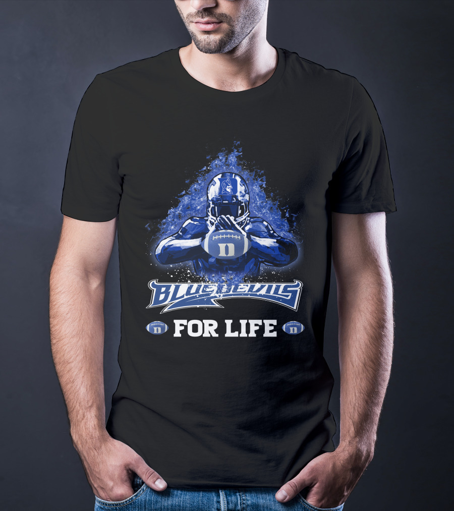 Blue Devils Football Duke For Life T-Shirt