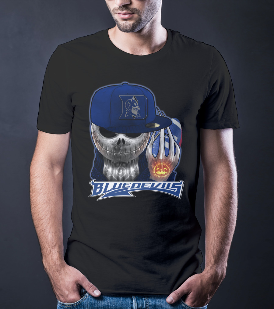 Blue Devils Jackskull Basketball Icon With Duke T-Shirt