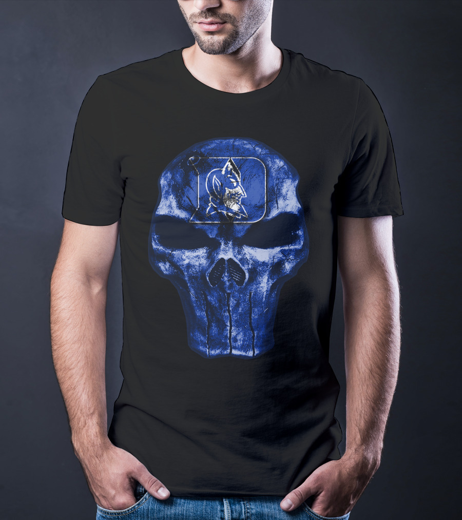 Duke Blue Devils Skull T-Shirt