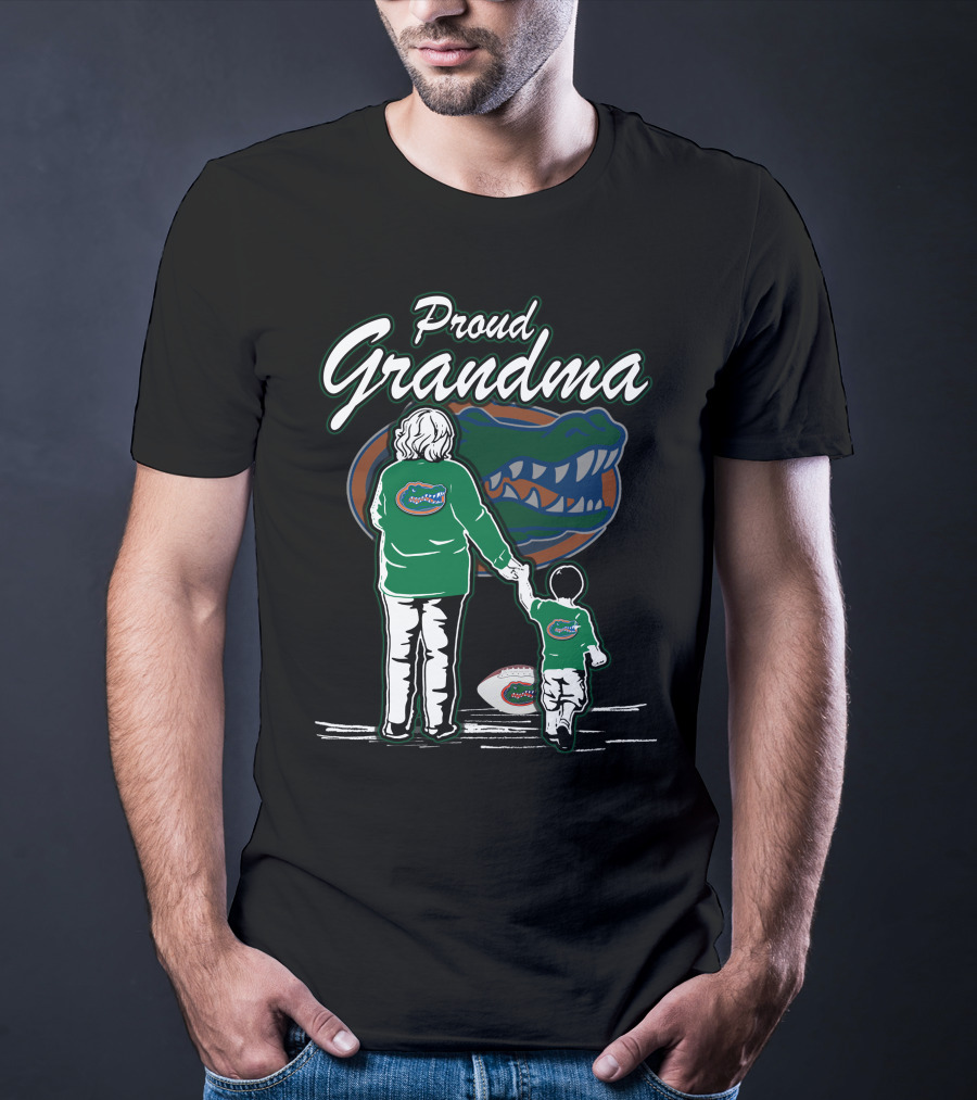 Proud Grandma Florida Gators Football Family T-Shirt