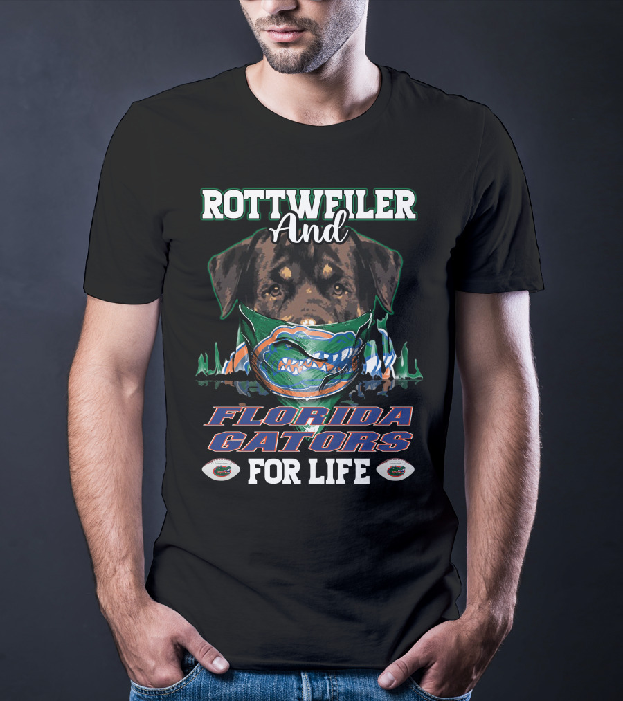 Rottweiler And Florida Gators For Life T-Shirt