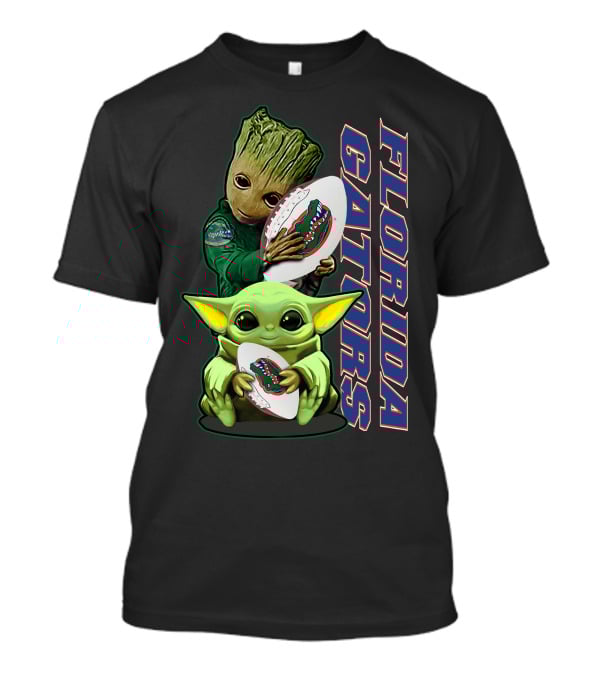 Florida Gators Grzd Yoda Groot Football T-Shirt