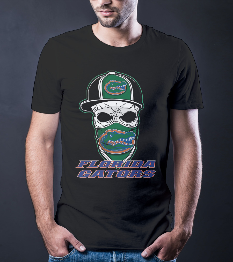 Florida Gators Skull Mask Hat T-Shirt