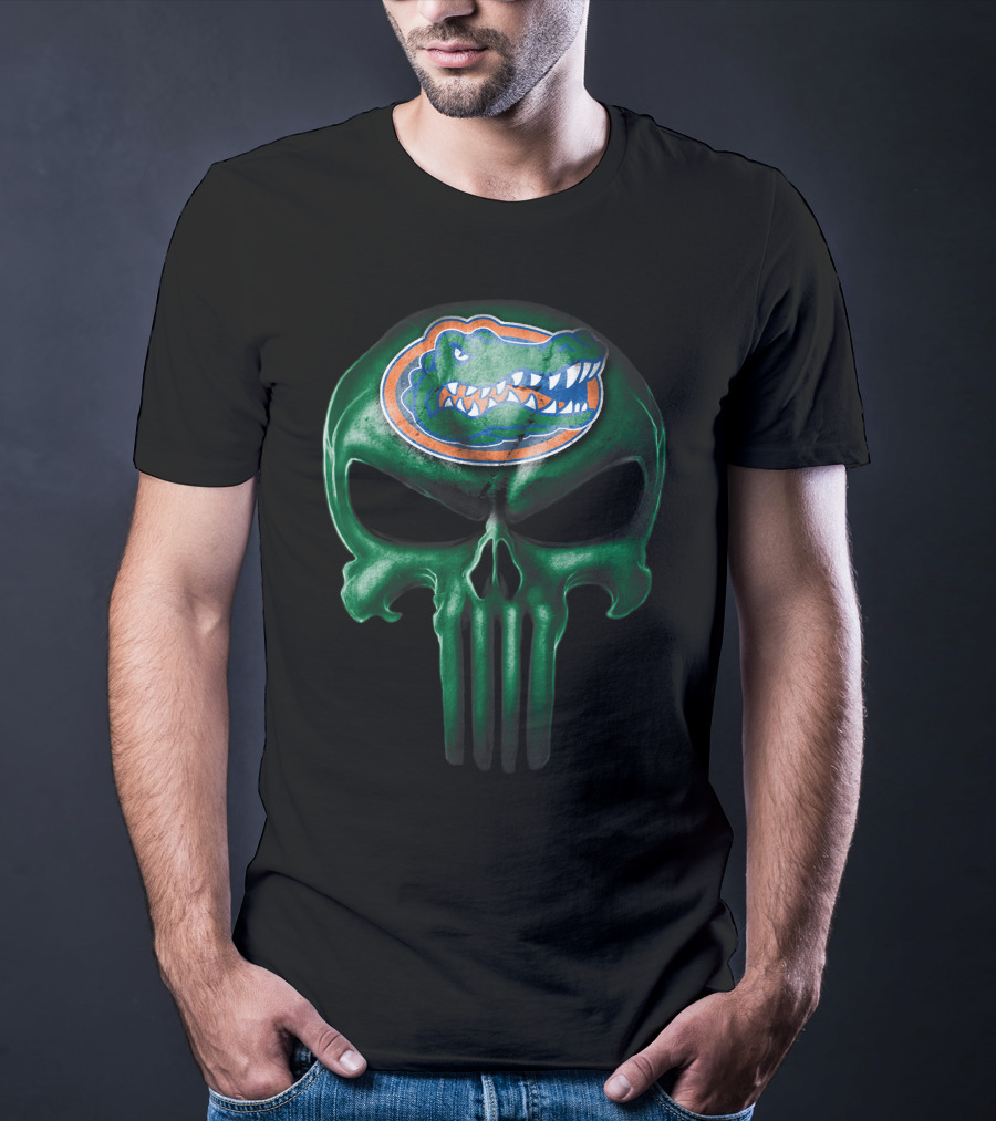 Florida Gators Skull Logo Hybrid T-Shirt