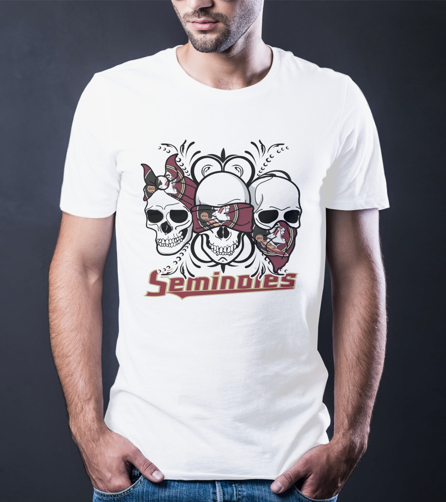 Seminoles 3 Skull Florida State T-Shirt