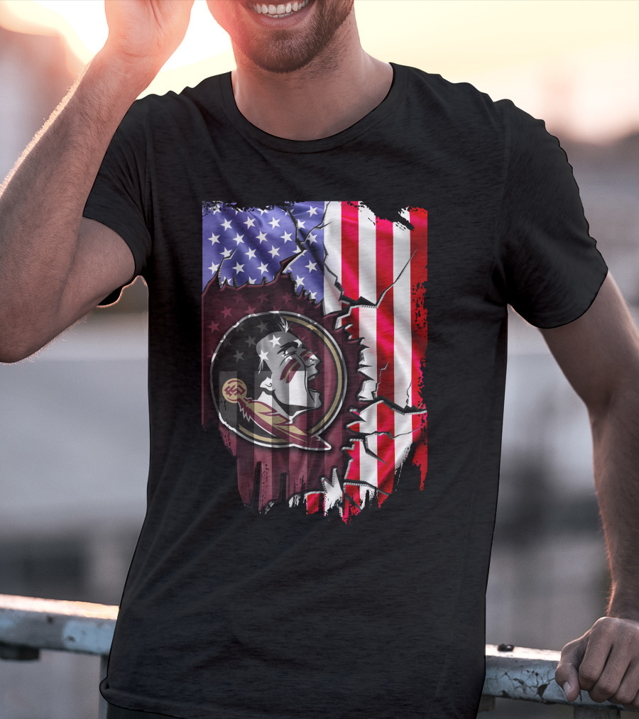 Florida State Seminoles American Flag Elements T-Shirt