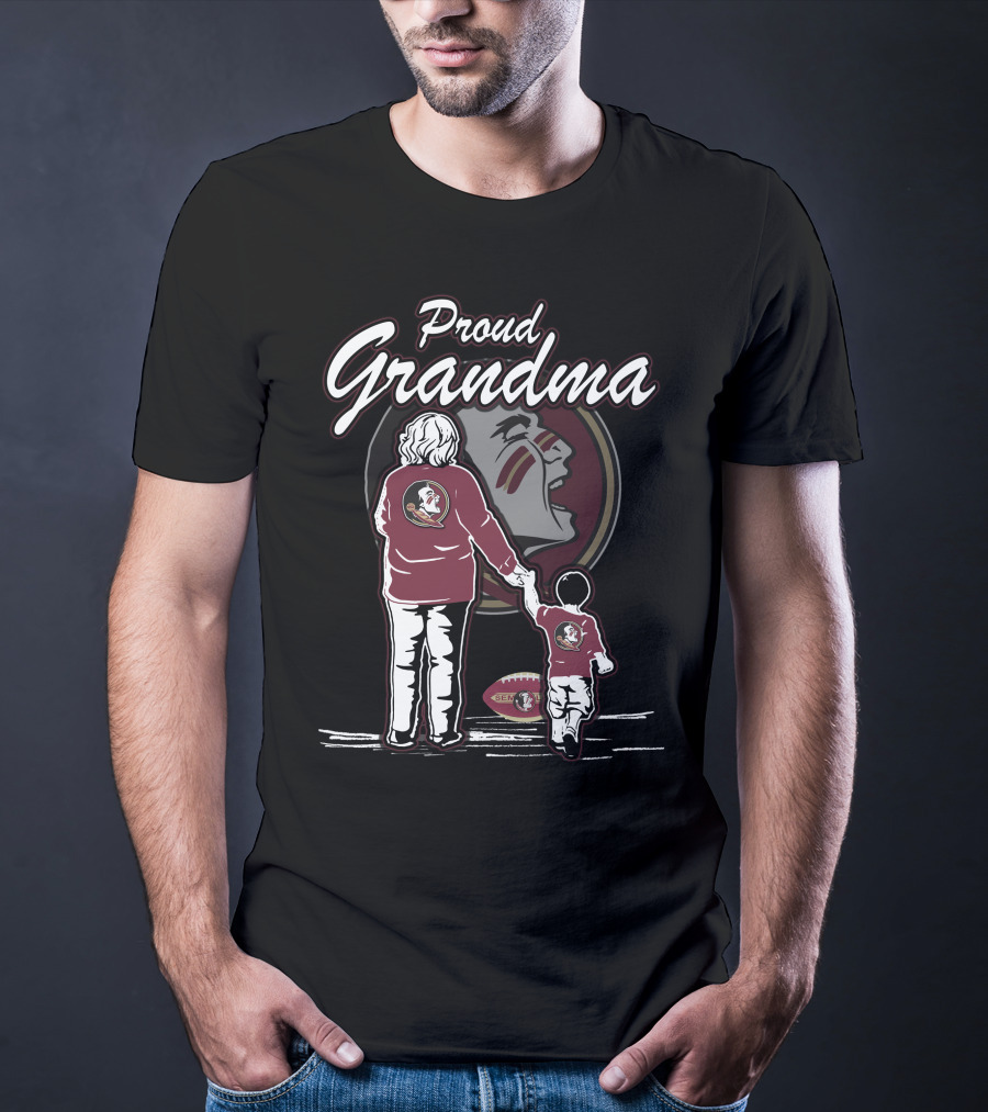 Proud Grandma Florida State Seminoles Fan Football Family Moment T-Shirt