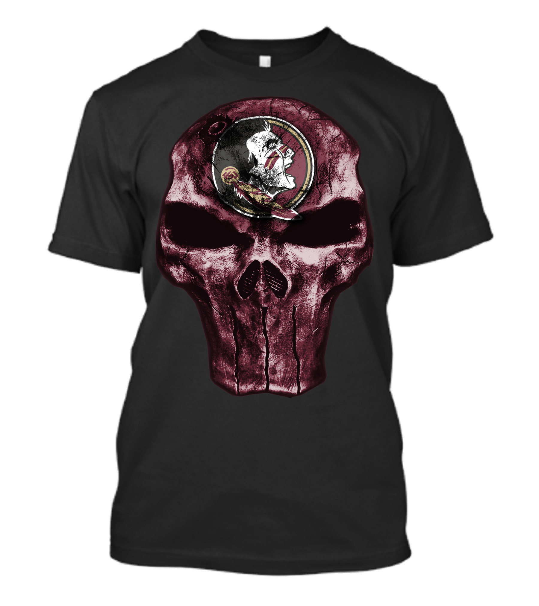 Skull With Florida State Seminoles T-Shirt
