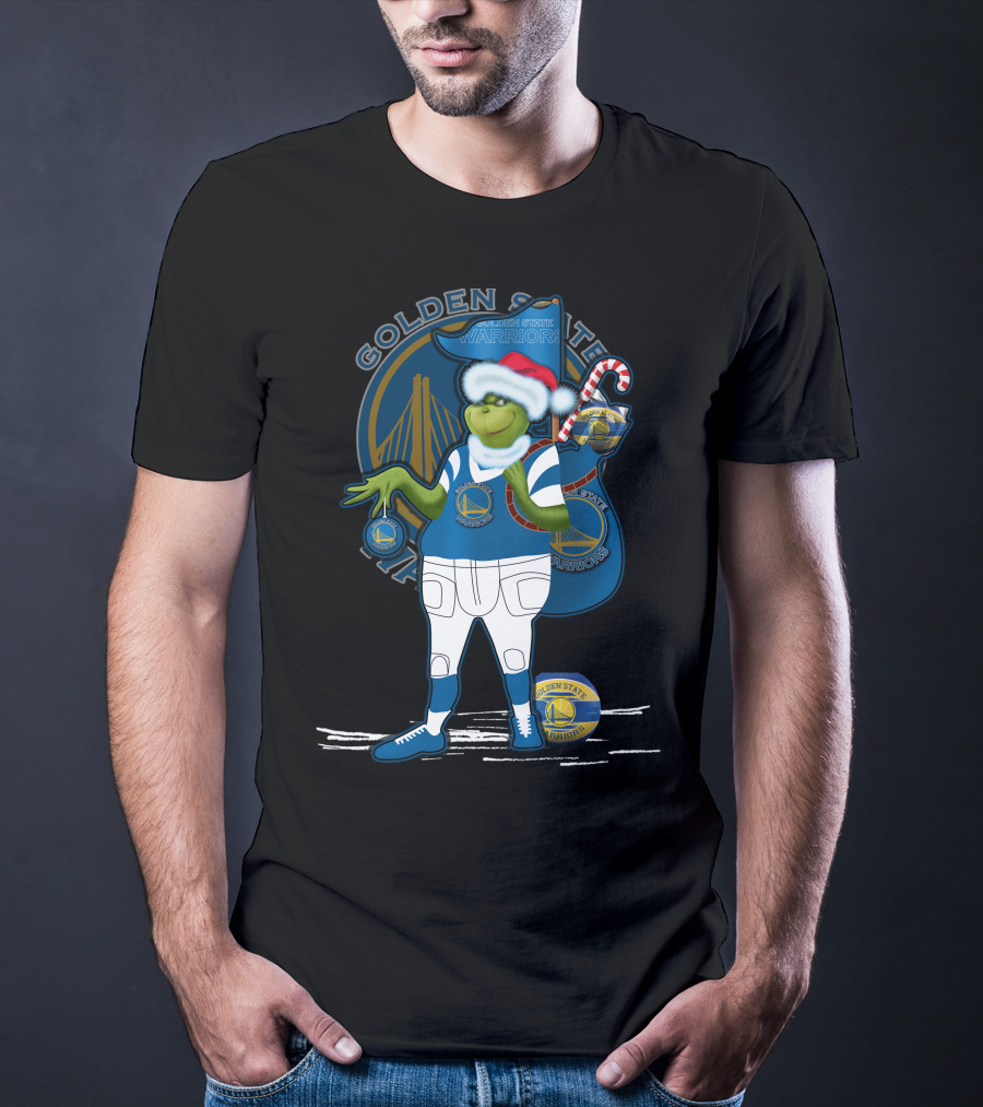 Grinchxmas Golden State Warriors Holiday Character Collaboration T-Shirt