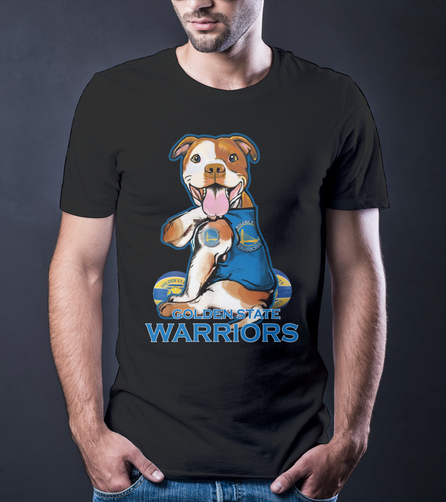 Golden State Warriors Pitbull Basketball Fan T-Shirt