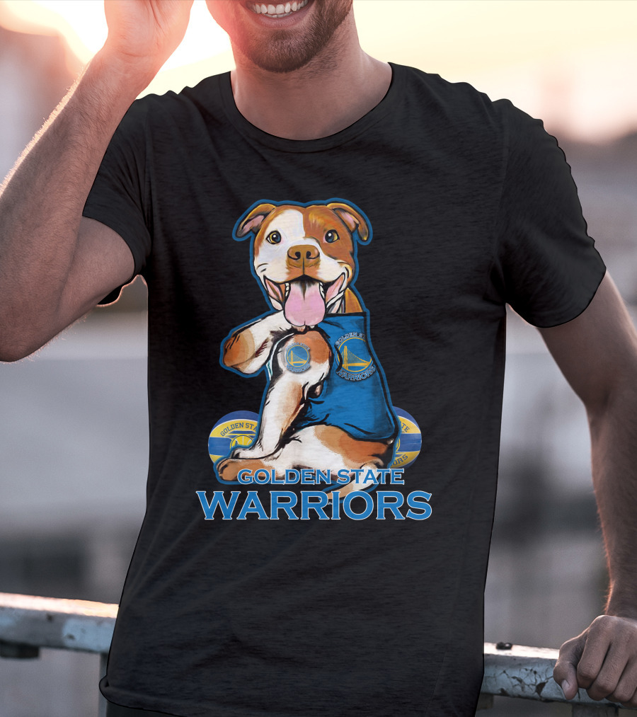 Golden State Warriors Pitbull Basketball Fan T-Shirt
