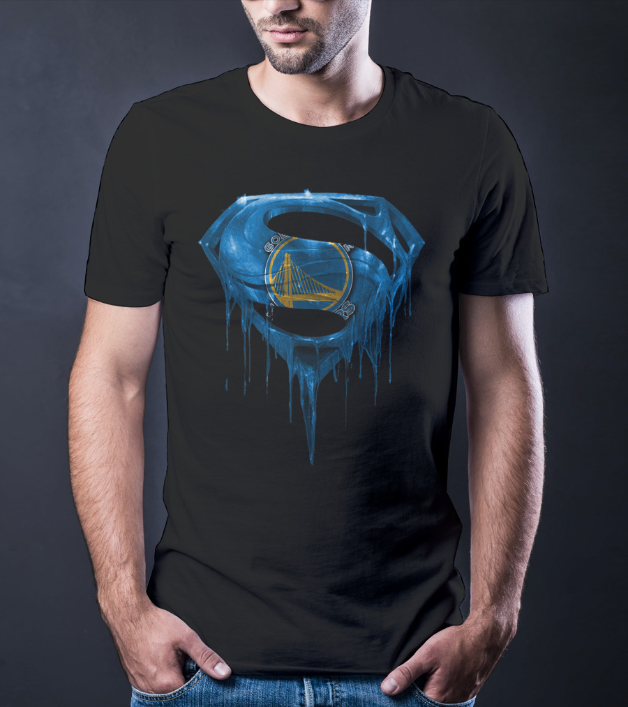 Golden State Warriors S Logo Superhero Drip T-Shirt