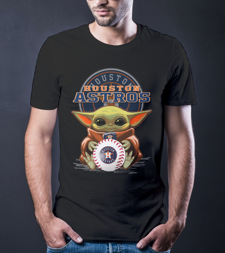 Houston Astros Yoda Baseball Fan T-Shirt