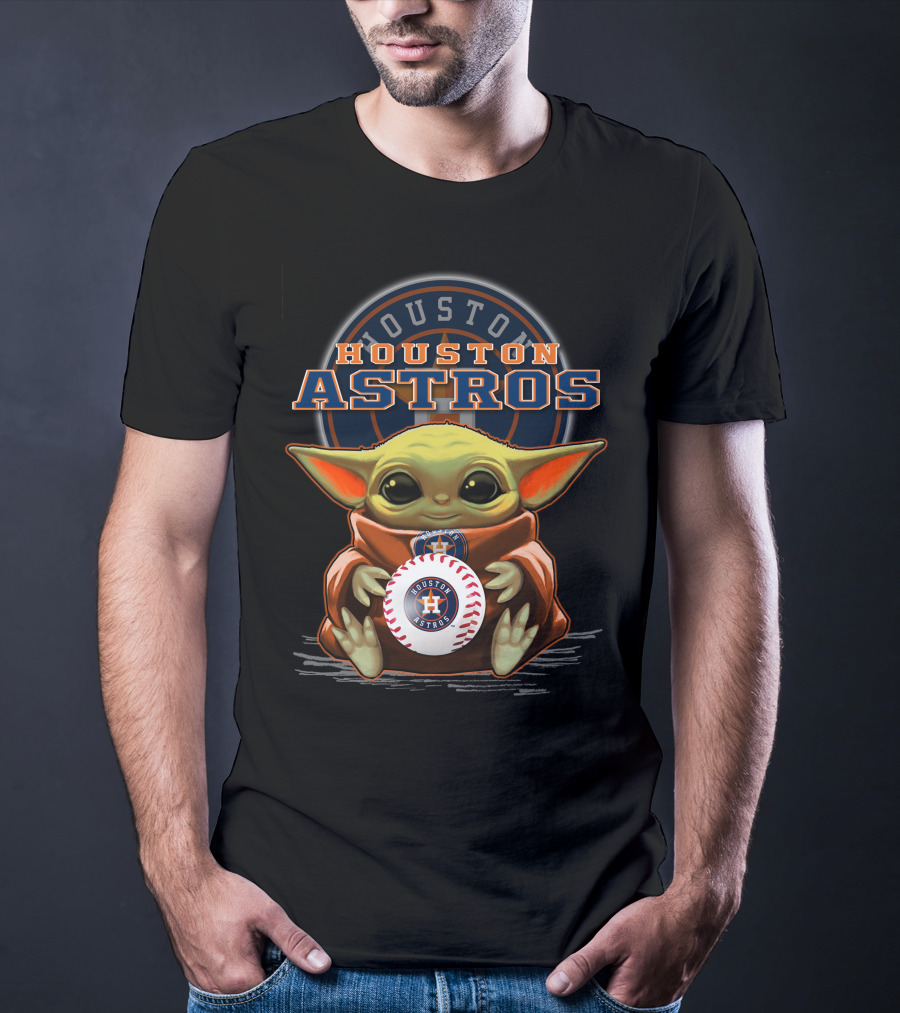 Houston Astros Yoda Baseball Team T-Shirt