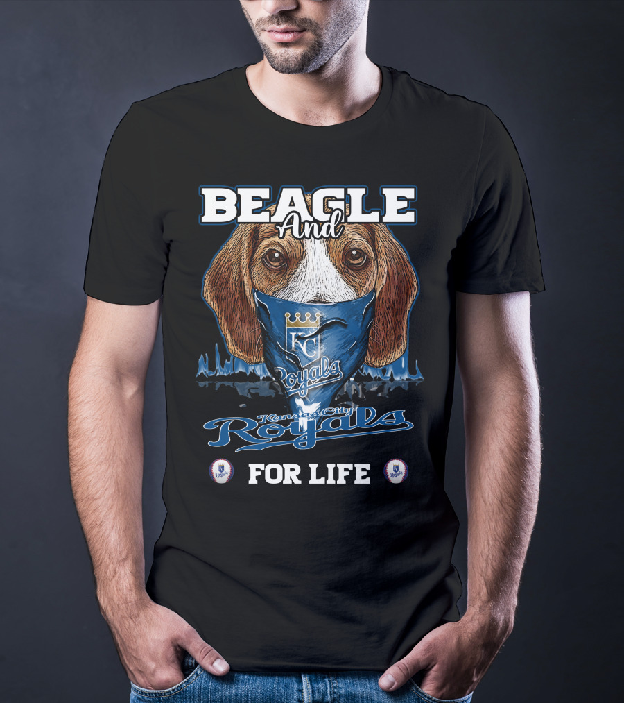 Beagle And Kansas City Royals For Life T-Shirt