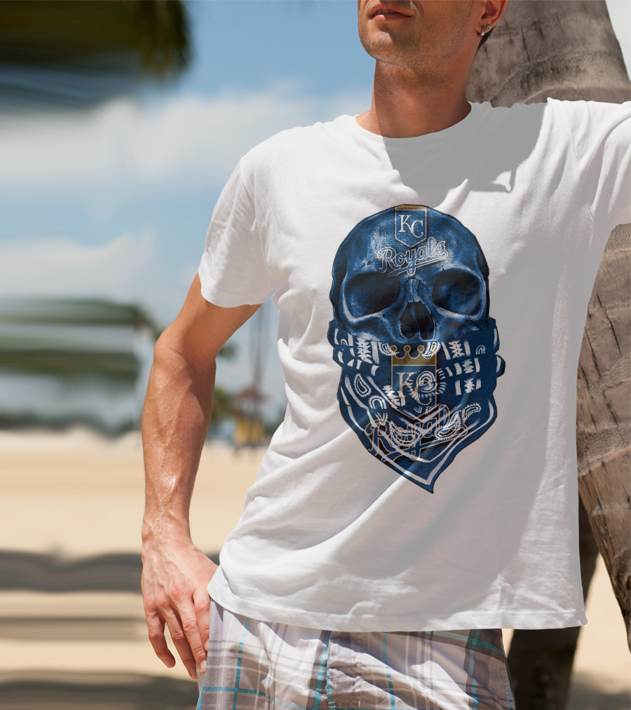 KC Royals Skull Bandana T-Shirt
