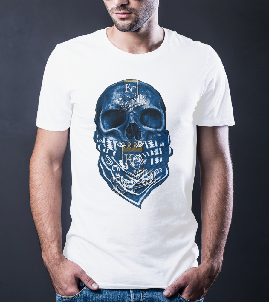 KC Royals Skull Bandana T-Shirt