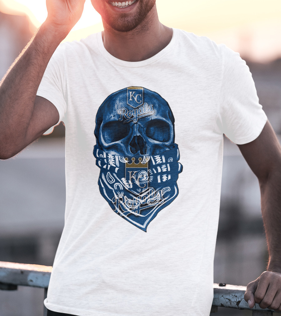 KC Royals Skull Bandana T-Shirt
