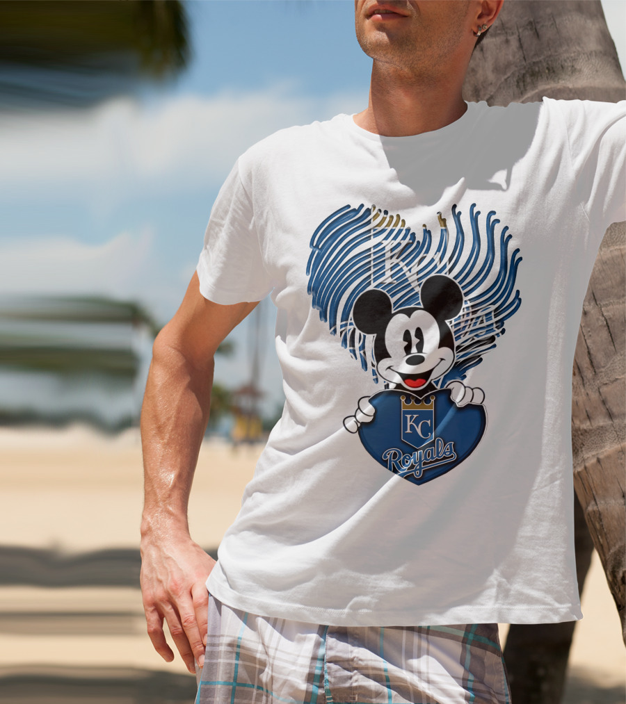 KC Royals Mickey Baseball T-Shirt